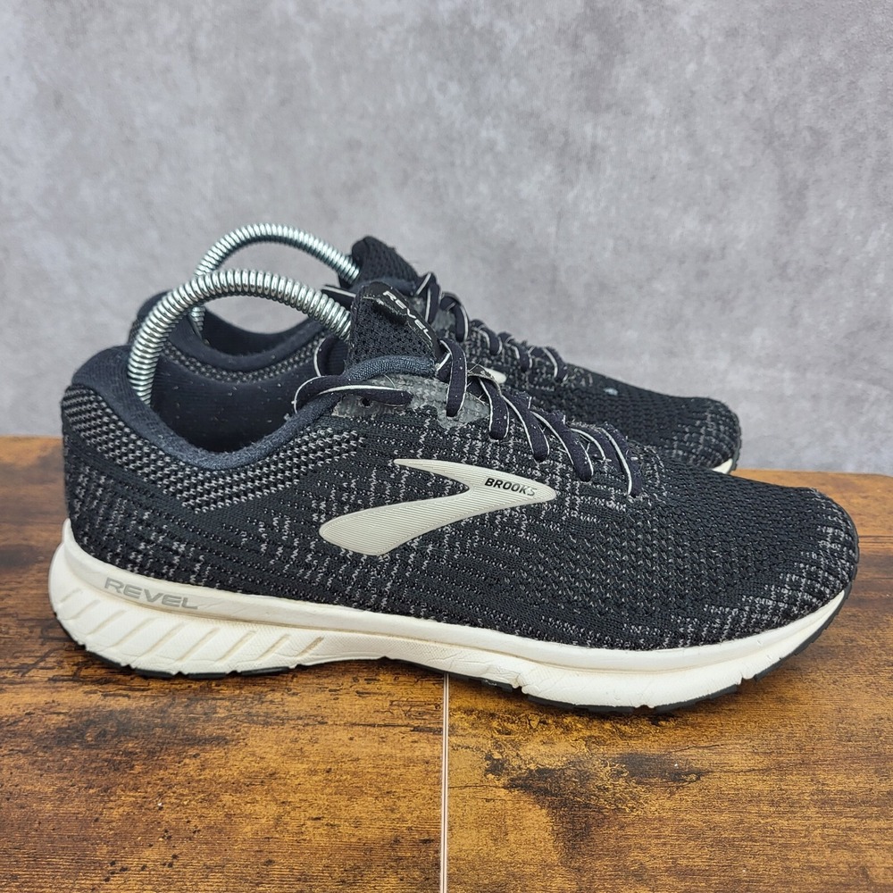 Brooks Revel 3 Running Shoes Womens 10 B Black‎ Sneakers Trainers 1203021B012